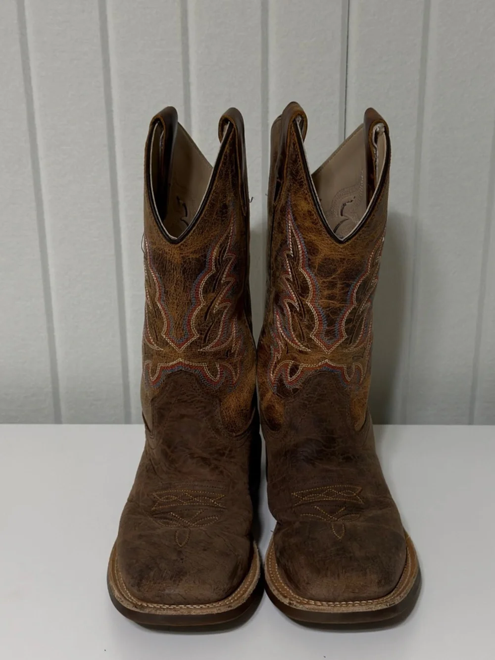 Kid's Old West Square Toe Cowboy Boots